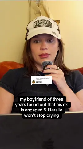 Replying to @Jamie Nelson UPDATE: My boyfriend found out that his ex is engaged and won’t stop crying. Full episode out now! Link in bio to watch. #redditstories #redditreadings #reddit_tiktok #relationships #podcast #boyfrienddrama 
