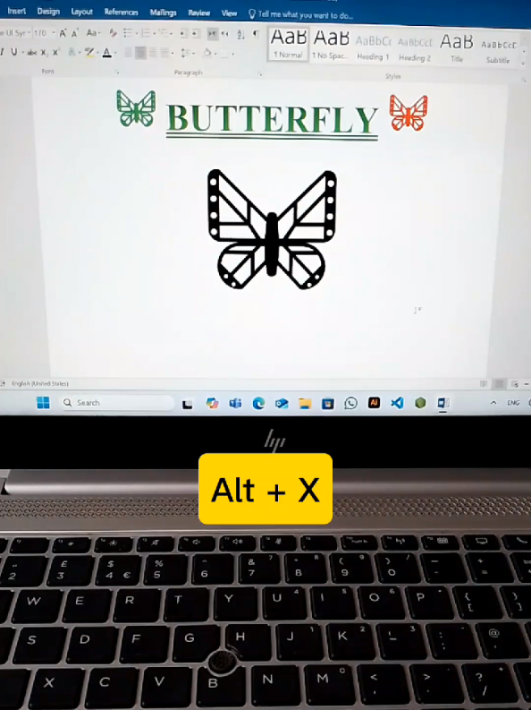 Butterfly 🦋 Ms Word Symbol Shortcut Key Computer 🖥️ Shortcut Key #foryou #foryoupagе #fyp  #computer #tech #trick #word #pc #laptop #viral #reels #shorts #windows 