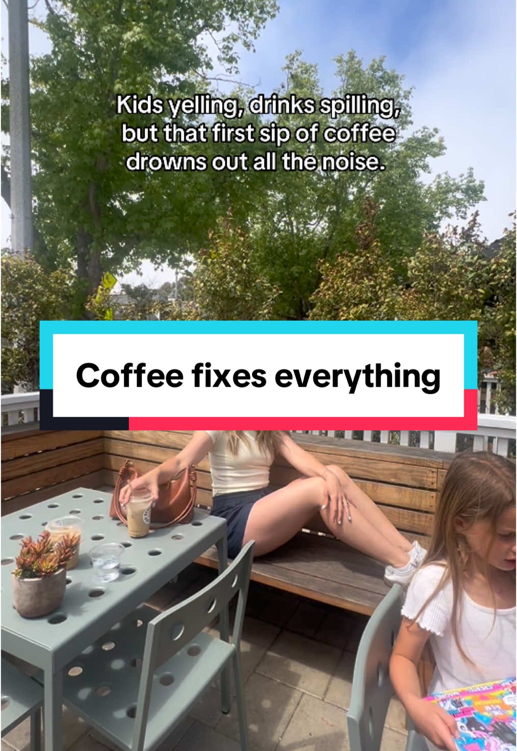 Coffee fixes everything 🙃🤪 #caffeineaddiction #coffeetiktok #motherhoodunfiltered 
