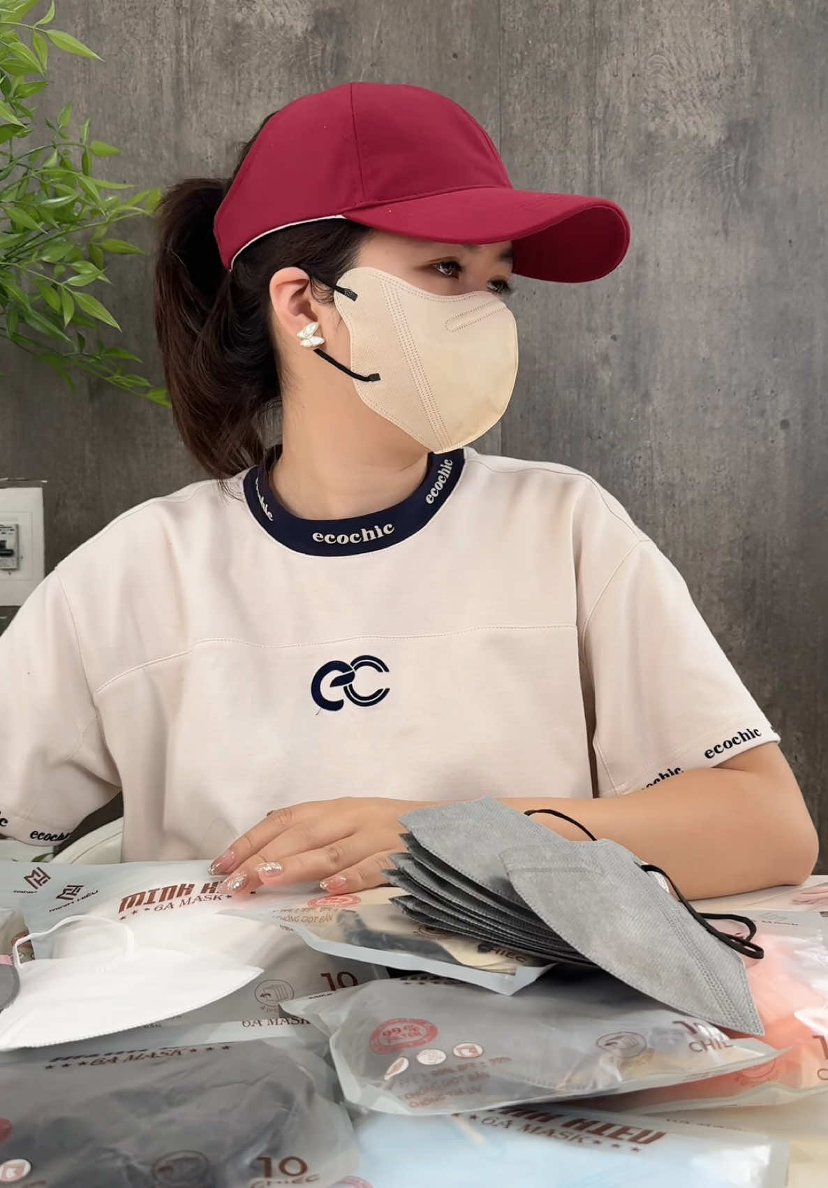 Khẩu trang 6A Minh Hiếu nhiều màu xinh lại còn 4 lớp nữa #khautrang #khautrang6A 