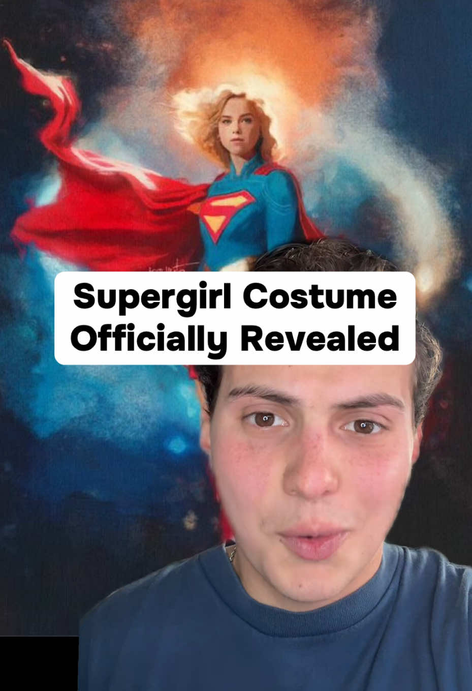 Supergirl costume officially revealed 😱 #dc #dcu #dccomics 