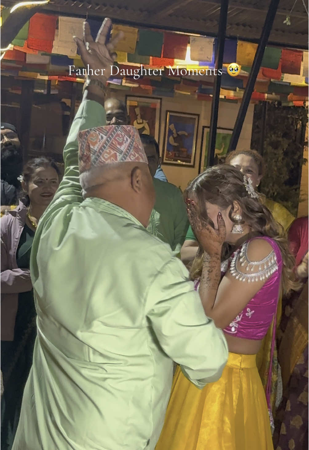 Mehendi Day father daughter moments 🥹❤️ #mehendidance #mehendiday #weddingtok #weddingphotography #weddingphographynepal #creatorsearchinsights 
