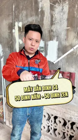 Máy bắn đinh kapusi s4 kèm 50 đinh nấm và 50 đinh zen #maybandinh #maybandinhbetong #maybandinhhatno #hainhacua 