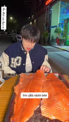 Thử thách cá hồi Bắc Cực và cái kết #food #ancungtiktok #mukbang #fyp #foodvideos #eat 