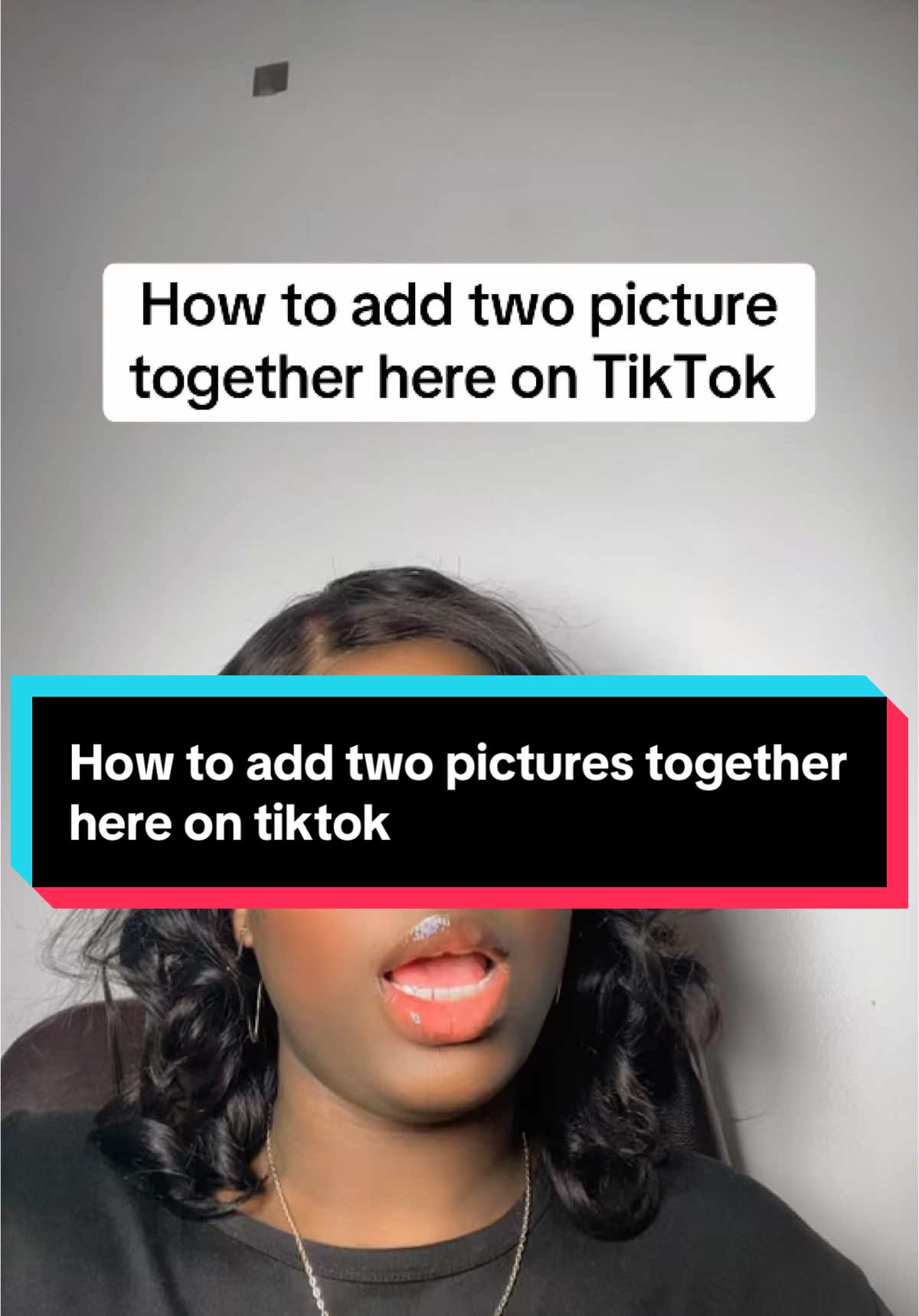 How to add two pictures together here on TikTok #tiktoktips #creatortips #newtiktok #tiktokbeginners #newtiktokers #light4198 