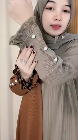 Gamis Ayu Ruffle Kancing Tangan Knit Condru #gamis #gamiskekinian #gamisviral #premium #foryou #trending 