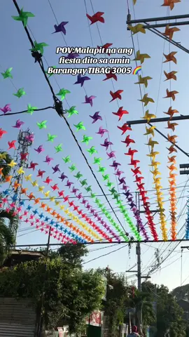Grabe talaga si Kap. 🫡  Pinwheels banderitas sobrang cute 👏🥳  #fiesta  #pinwheels #banderitas #colorful #rainbow #windmill #brgyfiesta2025 #brgytibag #3005 