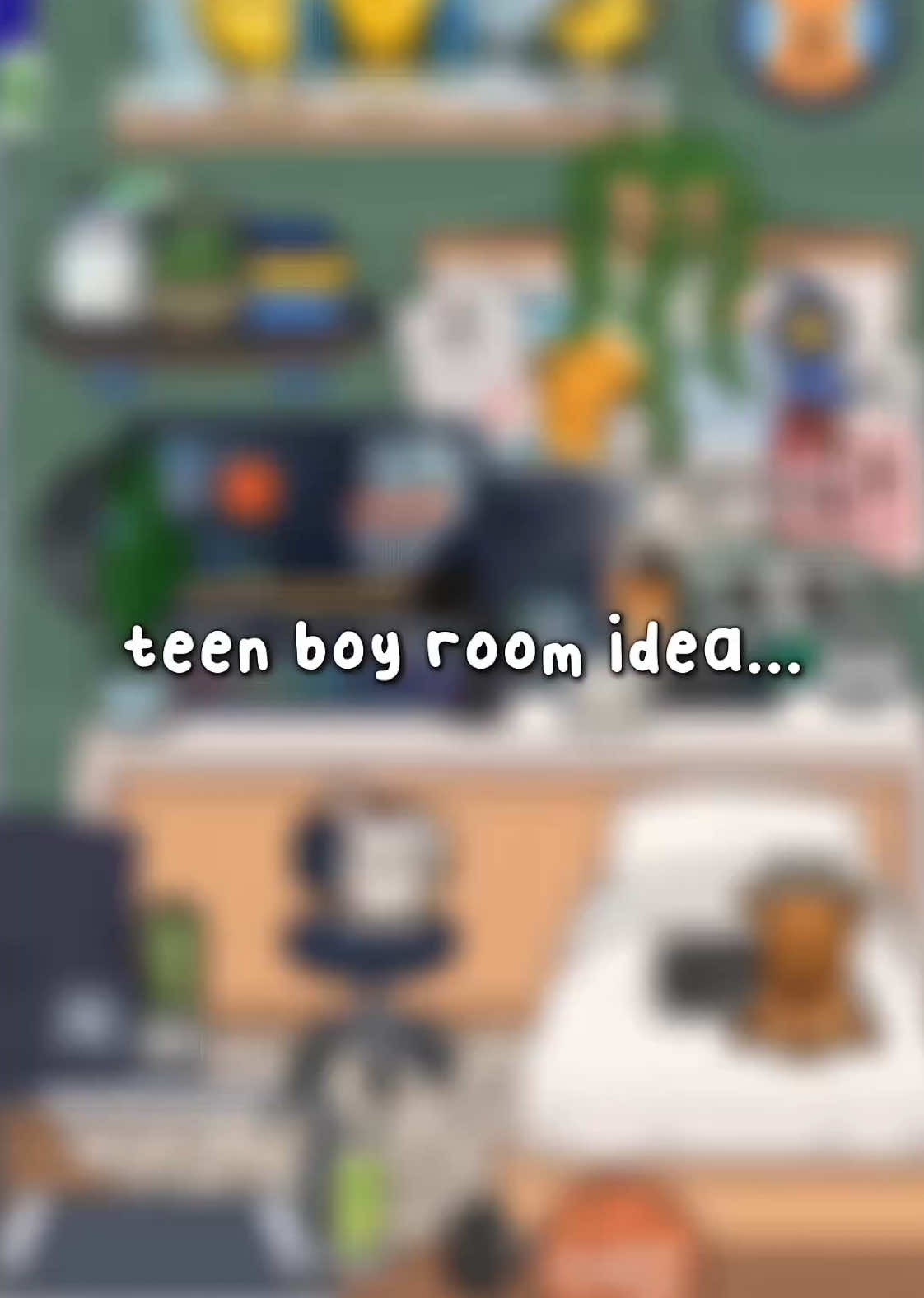 teen boy bedroom idea 🏀🤍 ~ pls give creds #tocaboca #toca #tocalifeworld #aesthetic #build #design #bedroom #RoomTour #roomidea #teen #boy #green #sporty 