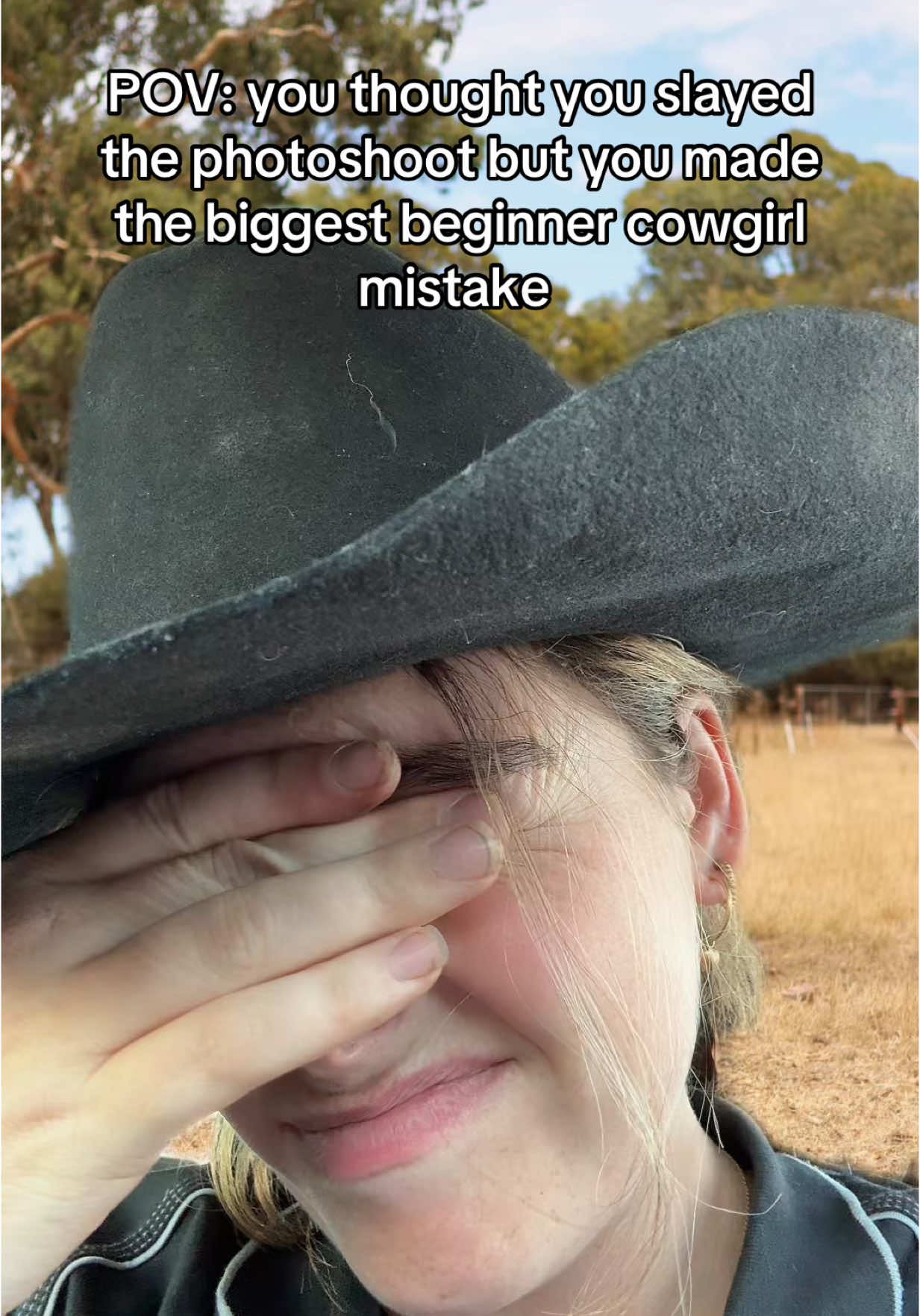 It’s tough out here 😭 #country #western #cowboy #horsetok #equestriantok #equestrianhumor #relatableequestrian 