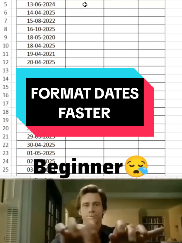 Follow For More Tips😍 Excel Dates formatting tricks🤯 #excelforbeginners #excelshortcut #excelhacks #ExcelExpress #tutorials #data #dates #datefunction #ExcelTips #corporate #excel #excelformulas #microsoft #exceltutorials  @CheatSheets @exceldictionary 