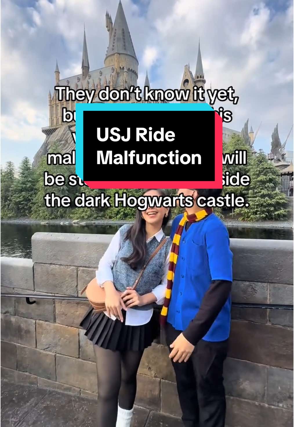 They are okay though and they were told to ride it again. #trauma #usj #harrypotter #Japan