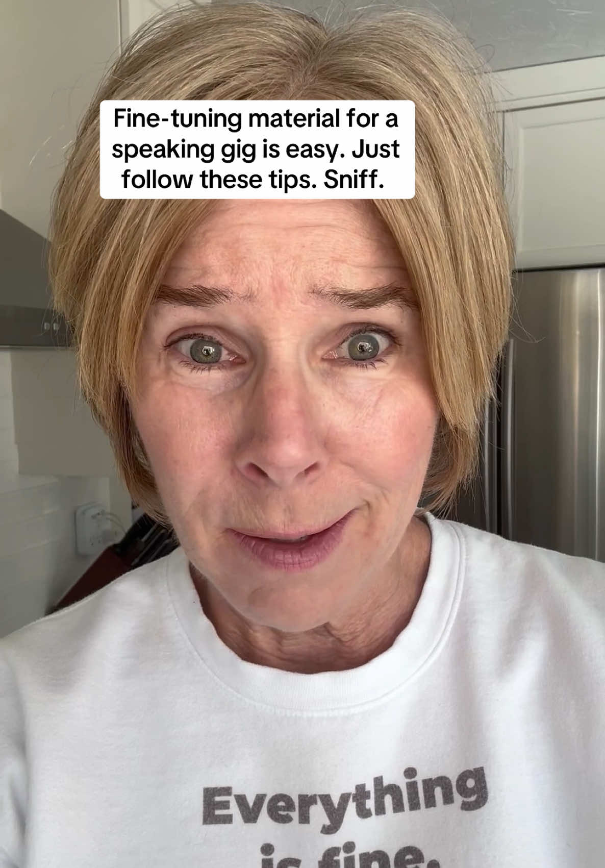 Honestly, what’s the big fuss about writing for a speaking gig? Piece of cake. DM me for more life hacks. Sniff. #comedian #funnyreels #relatablecomedy #procrastinating #comedyvideos #gig #writersblock #meditate 