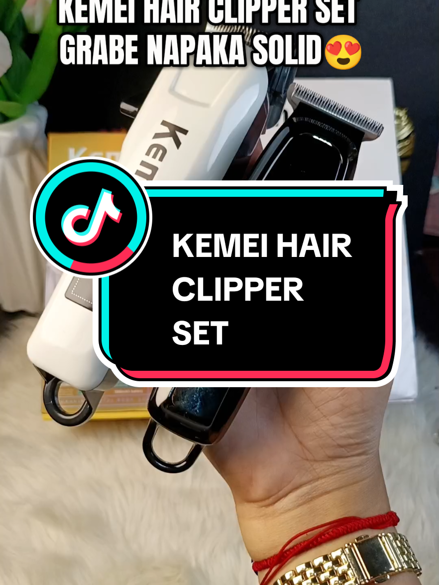 GRABEEE APAKA GANDAA NETONG KEMEI HAIR CLIPPER SET  #kemei #kemeihairclipper #kemeihairtrimmer #kemeirazor #hairclipper #hairtrimmer #rechargeable #barbershop 