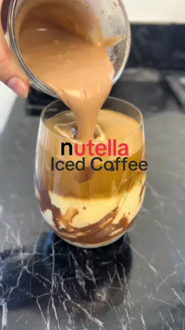 Nutella Whipped Iced Coffee #fyp #coffeetiktok #coffeeaddict 