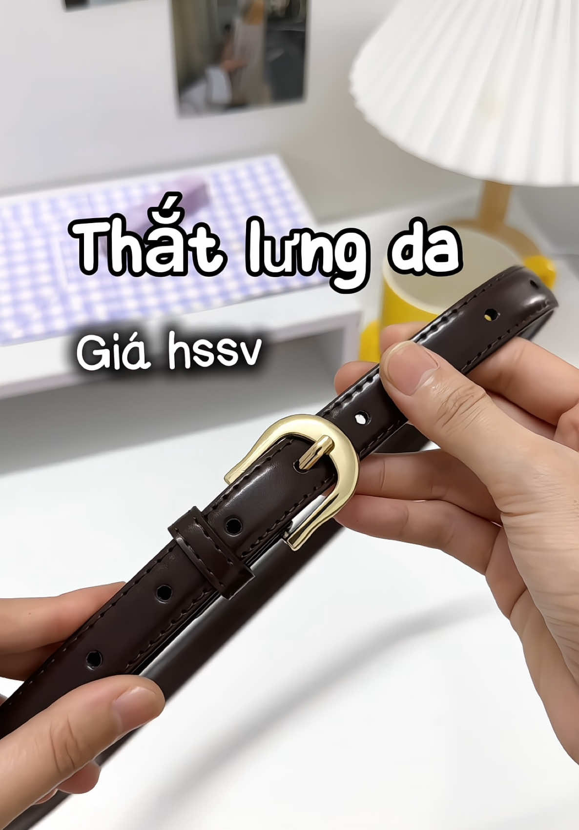 Thắt lưng giá hssv đây mí bà quẹo lựa #thatlungda #thatlungdanu #phoidoxinh #phukien #xh #unboxing #fyp 