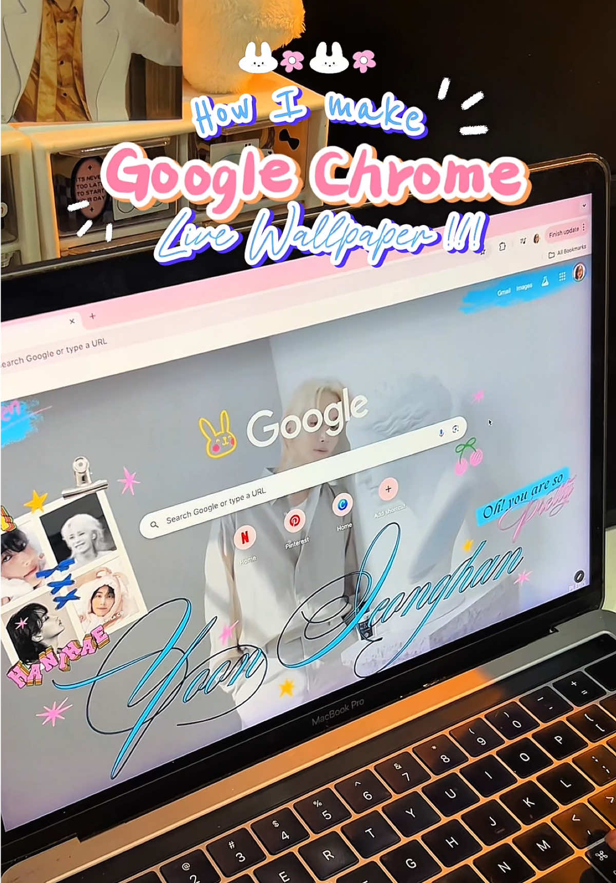 Live Wallpaper for Chrome my bestie 😘 #canva #canvatips #chromewallpaper #livewallpaper #svt #jeonghan @SEVENTEEN 