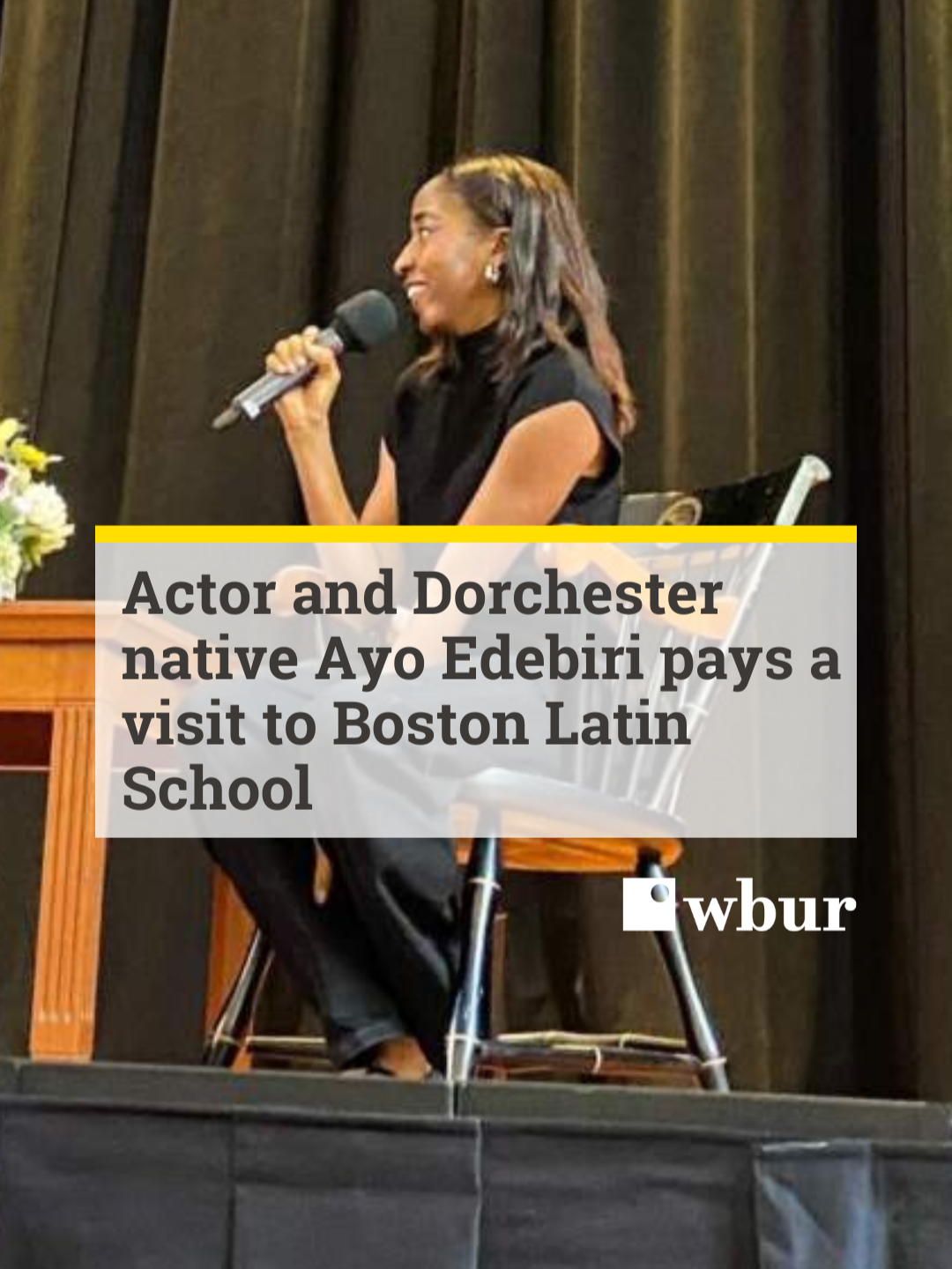 Ayo Edebiri, the Emmy-winning actress, writer and Dorchester native, returned to her alma mater, Boston Latin School, on Thursday. Boston Mayor Michelle Wu declared the day to be 