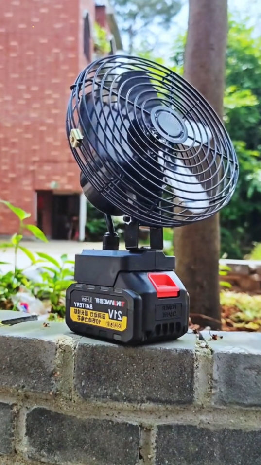 【COD】8 inch Lithium Battery Mini Electric Fan Portable Fan Cordless Rechargeable Fan Long Lasting Battery Fan Mini Fan Battery Makita Pin Camping Outdoor Metal Mobile Usb Blades Noise small fan#Fan # High efficiency Utility # hardware tool #fyp #foryou #tiktokshop #goodthing 