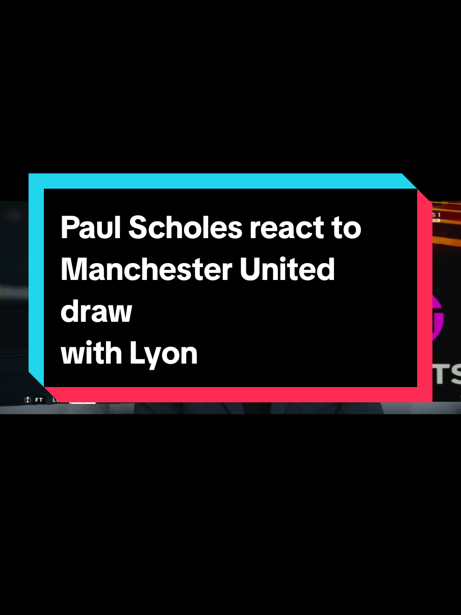 Paul Scholes react to  #Manchester United draw  with #Lyon 