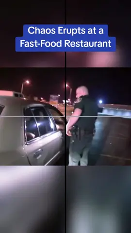 Chaos Erupts at a Fast-Food Restaurant#cops #copsoftiktok 