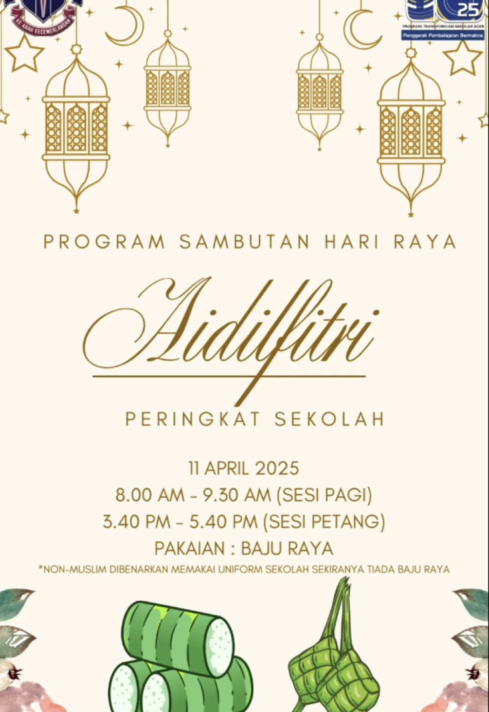 Raya SeMeSrA 2025 🌹 Alhamdulillah selesai untuk tahun ini bersama anak2 3 Al-Razi