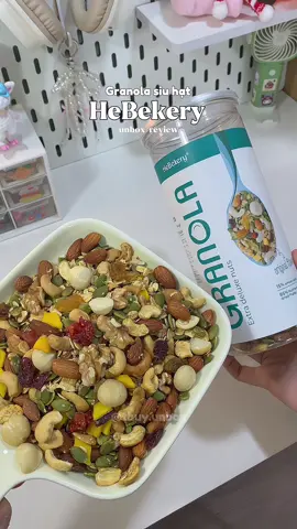 chòii ơi toàn hạt thui #granola #hatdinhduong #hatngucoc #Hebekery #anngon #healthy #fyb #granolasieuhat #viral #thuyunboxdo 