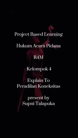 haloo gyuss ini adalah cuplikan dari tugas project based learning hukum acara pidana yang salah satunya  kami  membahas apa itu peradilan koneksitas yg berkaitan dengan aparat militer dan sipill,  untuk video lengkap nya silahkan klik link inii  https://youtube.com/watch?v=mk4diu47yeA&feature=shared, sekian terimaksihh, izin pak 🙇‍♀️ @phenomenalboss20 