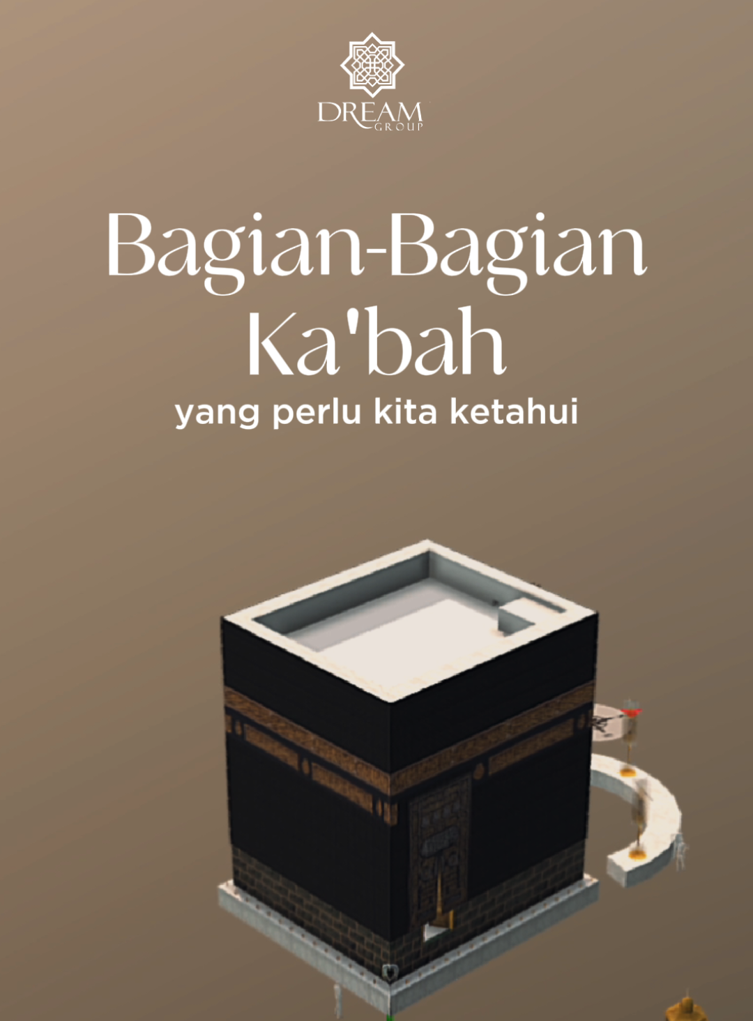 Ka’bah bukan hanya arah kiblat, tapi pusat dari sejarah, makna, dan cinta umat Islam. Banyak dari kita tahu bentuknya, tapi belum tentu tahu nama dan fungsi setiap bagiannya. Di sanalah tersimpan jejak para nabi dan doa-doa yang menembus langit. Semoga Allah undang kita semua, bukan hanya sebagai pengunjung, tapi sebagai tamu-Nya yang dimuliakan. #umrahdreamtour #dreamgroup #saatnyawujudkanmimpimu #kabah #Makkah #madinah 
