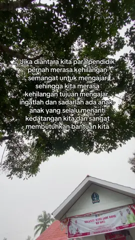 kita adalah jembatan bagi murid, jika kita roboh, apa yg akan trjadi??? 