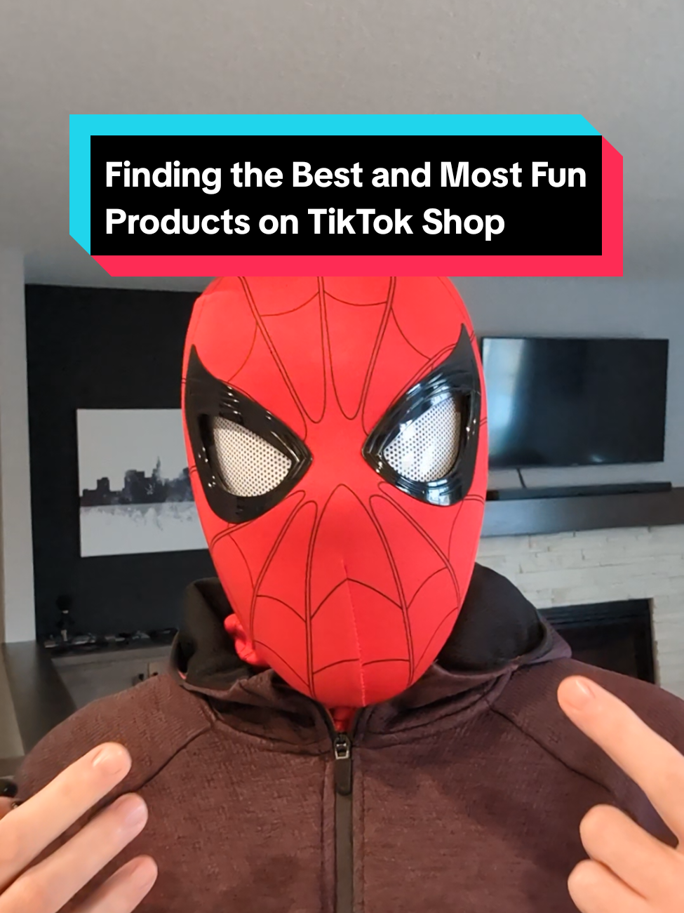 This thing is amazing! Whether used for cosplay, a gift for your kids, or set on display, this spider is great quality and coloring, has lights and motion controls, and a rechargeable battery. Be a superhero today! #tiktokshop #superhero #cosplay #mask #spider #giftideas 
