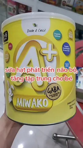 Sản phẩm  giúp bé phát triển  não bộ, tăng tập trung#sữa_miwako #miwako  #tangdonggiamchuy  #roiloanphotuki. #suahatthuanchay 