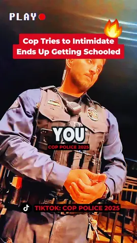 Cop Tries to Intimidate, Ends Up Getting Schooled #cops #copsoftiktok #copstiktok #foryour #fyp