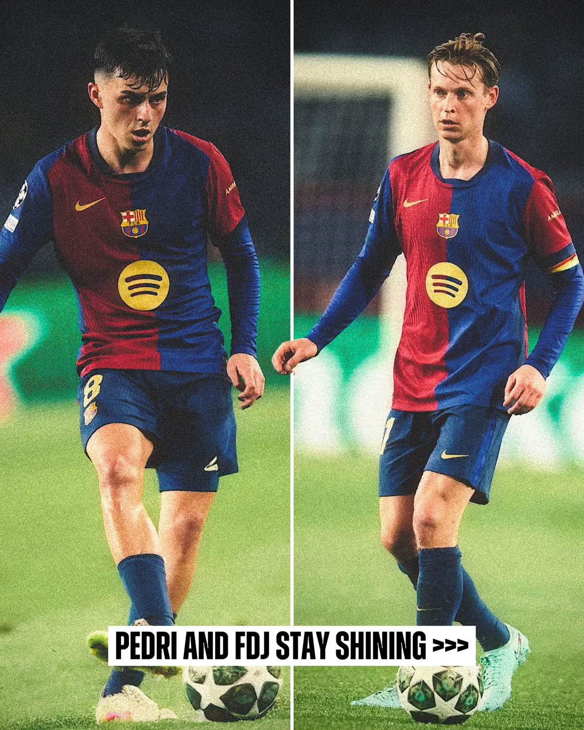 Frenkie de Jong and Pedri stay shining — another game, same story. Standard procedure. // #barcelona #frenkiedejong #pedri #championsleague 