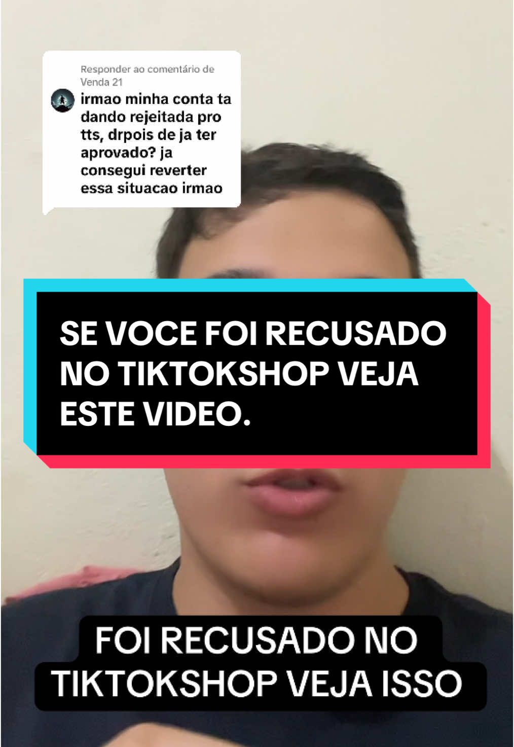Respondendo a @Venda 21 foi recusado no SHOP faça isso #tiktokshop #eua #vendas 