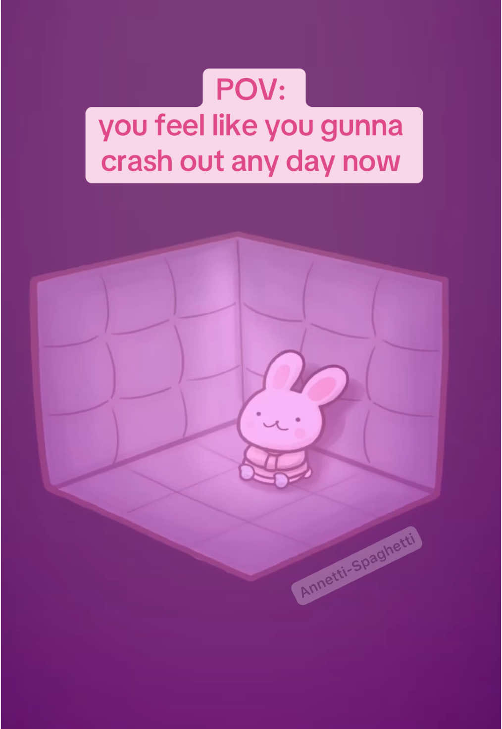 Anyyyy day now~ 😃 barely keeping it together fr, but just wanted to make something fun and sillyyy in the mean time~✨🌸🤗💖🐰 . #kawaiiart #crashingout #delulu #cutebunny #cuteart #smallartistsupport #smallartistoftiktok 