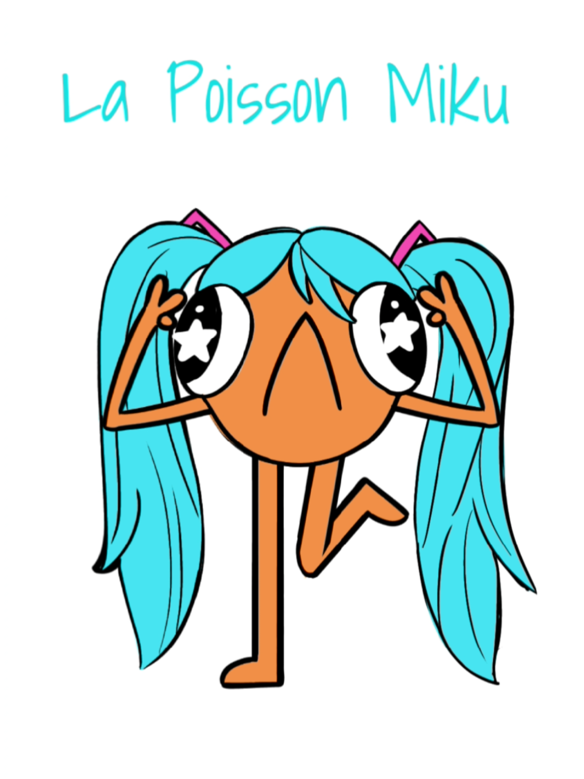 La Poisson Miku: Miku cover!  @edthesurvivor #hatsunemiku #miku #lepoissonmiku #lepoissonsteve #poisson #french #meme #fyp #artok #digitaldrawing  #digitalart 