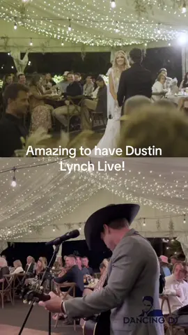 It was such an amazing moment to have Dustin Lynch play “Cowboys and Angels” live for Jordann & Andy’s first dance! I’ve always loved that song and to have it played live was simply beautiful! Jordann & Andy, thank you for having me as part of such a special moment and your wedding DJ! @dustinlynch  @botanicathevenue  @ryanfilms.weddings  #dancingdjproductions #oceansidewedding #botanicawedding #botanicaweddingdj #oceansideweddingdj