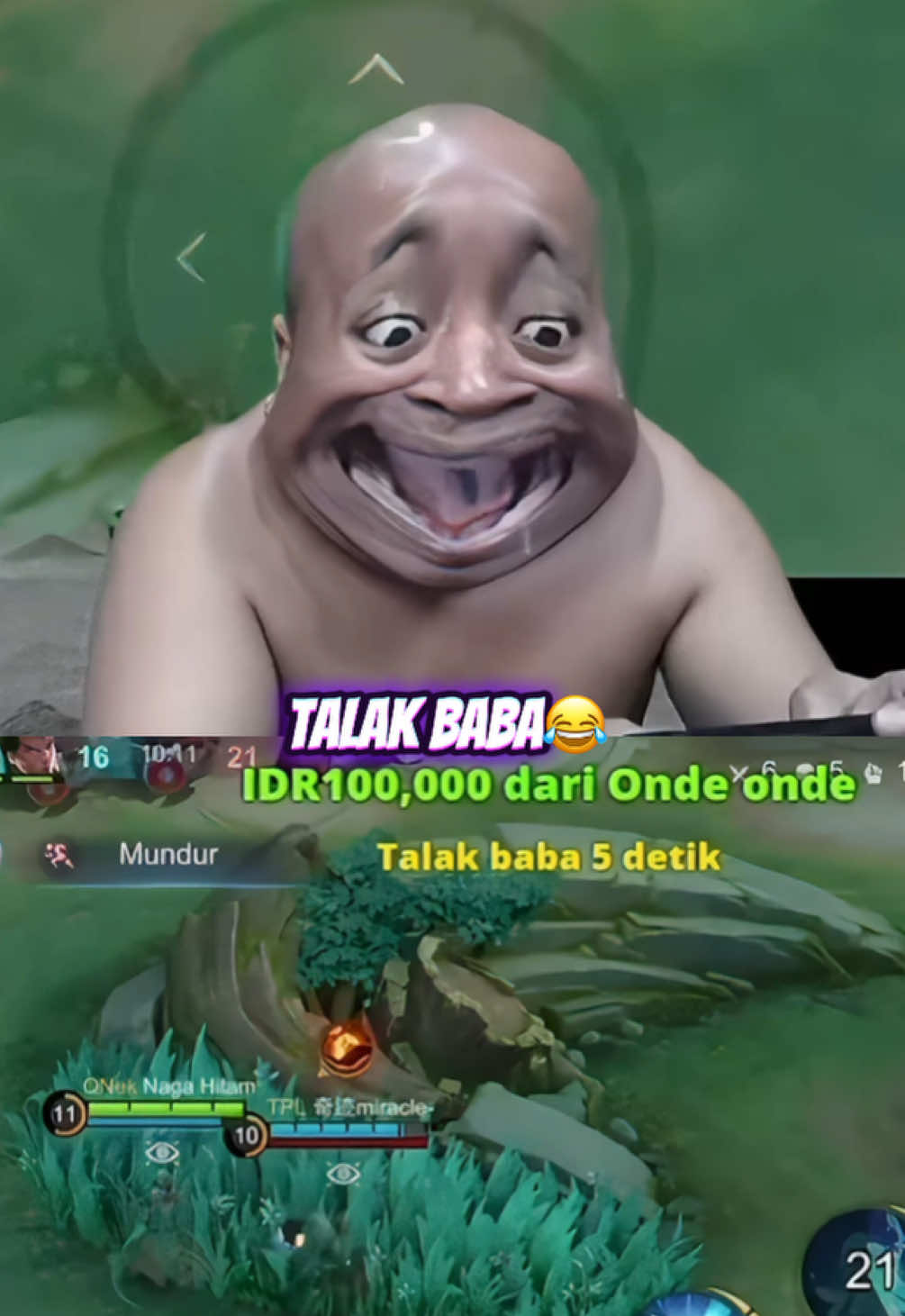 Asli ngakak Ketua di suruh talak baba 5 detik #MLBB #MLBBGetItFree #MLBBGoldenMonth #fyp #viral #bangpascol #tranding #4u #topglobal #MobileLegendsBangBang #nagahitam #fypdongggggggggシ #topglobalmiya 
