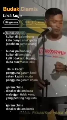 candu lagunya bukan barang nya😛😭🤣 #budakciamisoriginal #garamcina #garamarab #liriklagu 
