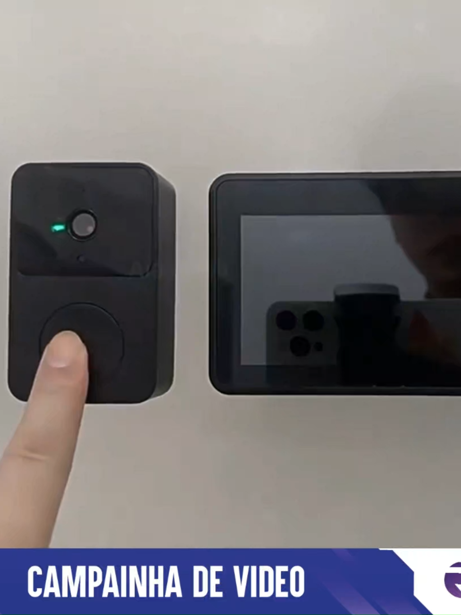 Campainha de Vídeo Residencial Inteligente Transforme sua casa em um ambiente seguro e inteligente com a Campainha de Vídeo Residencial Inteligente! 🚪🔒 ✔Sem Wi-Fi: Instalação fácil e prática! ✔️ Tela LCD 4.3