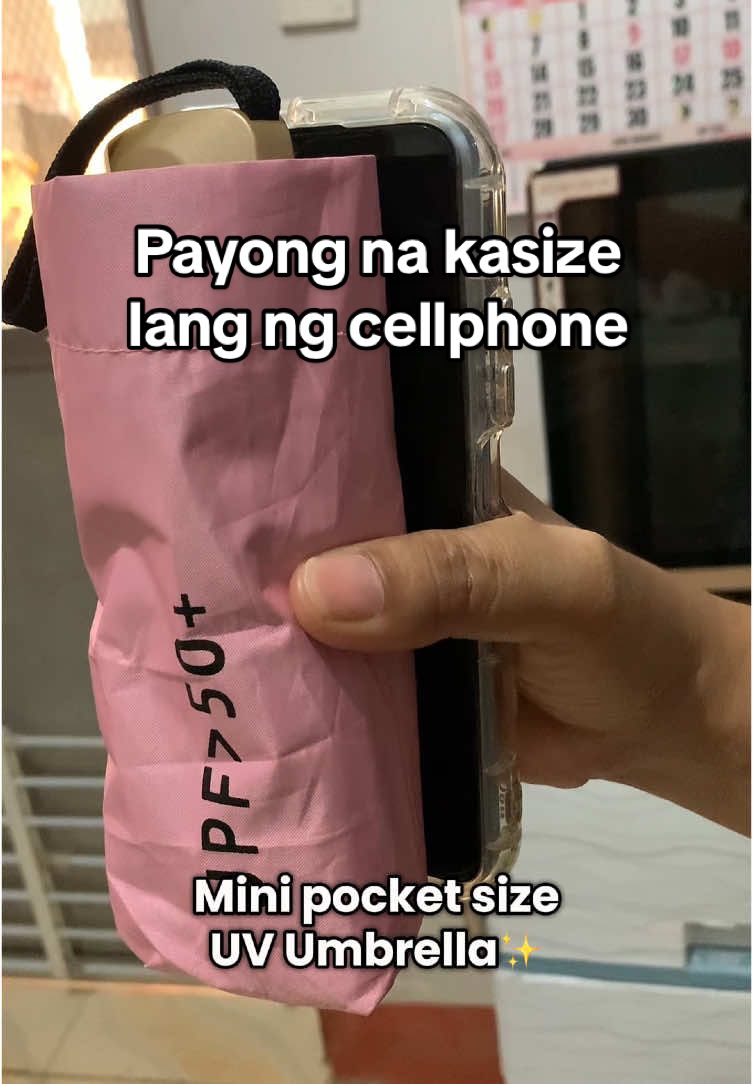 Mini Pocket size UV Umbrella perfect ito ngayong tag init kse with UV 50+ nadin sya  #pocketsizeumbrella #smallumbrella #uvumbrella #taginit #raininginmanila #murangpayong  Diclaimer price may vary until promo end