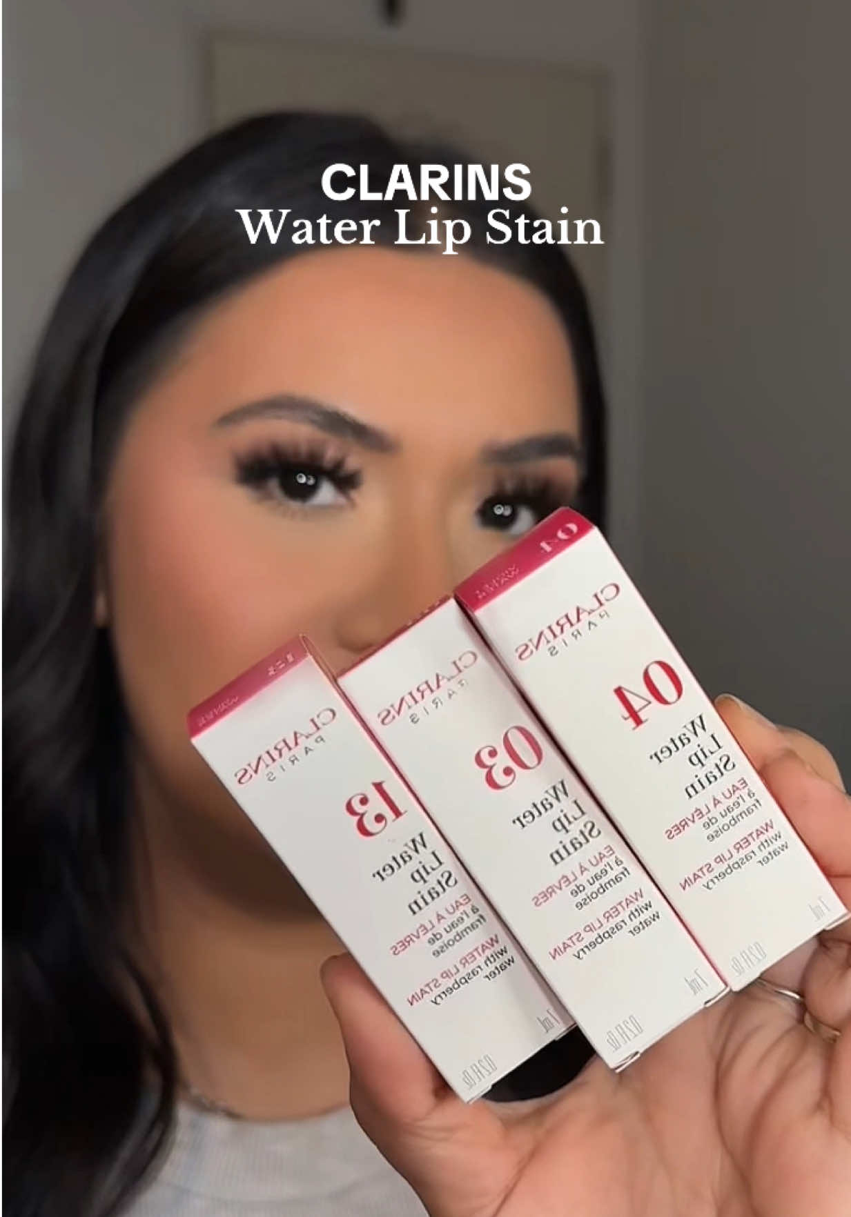 gifted by Clarins  I’m actually obsessed with these & im a fan now of lip stains ✨🩷 @Clarins USA  #waterlipstain #lipstain #newmakeup #lippies #ugccreator #ugcbeauty #makeup #lipcombo #lipcombo #sephora #fullglam  