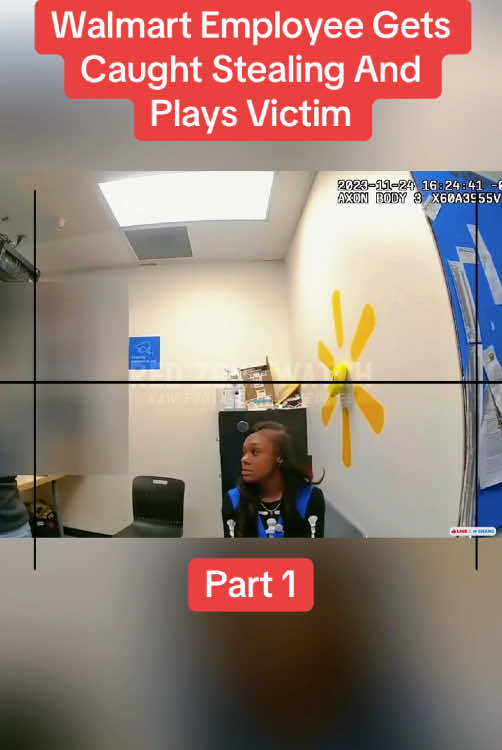 Walmart Employee Gets Caught Stealing And Plays Victim Part 1  #cops #copsoftiktok #police #policeofficer #bodycam #crime #truecrime #truestory #foryou #fyp