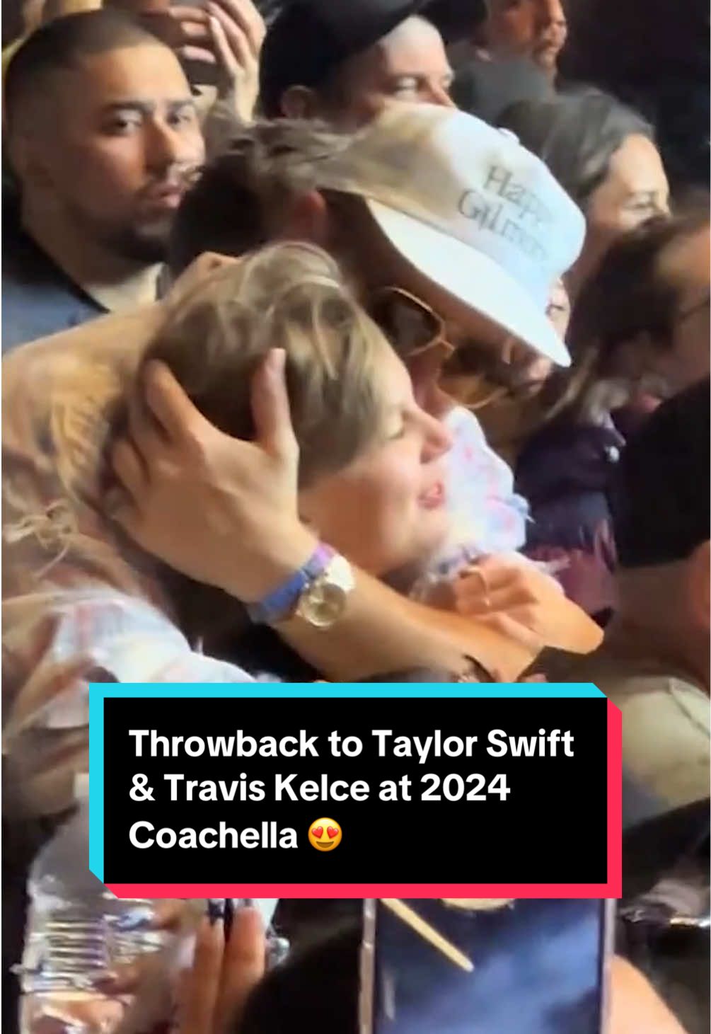#Coachella weekend one is upon us, and we can't help but hope for more cute moments like this. 🥰 #TaylorSwift #TravisKelce #Coachella2025 #CelebrityCouple #SwiftTok 