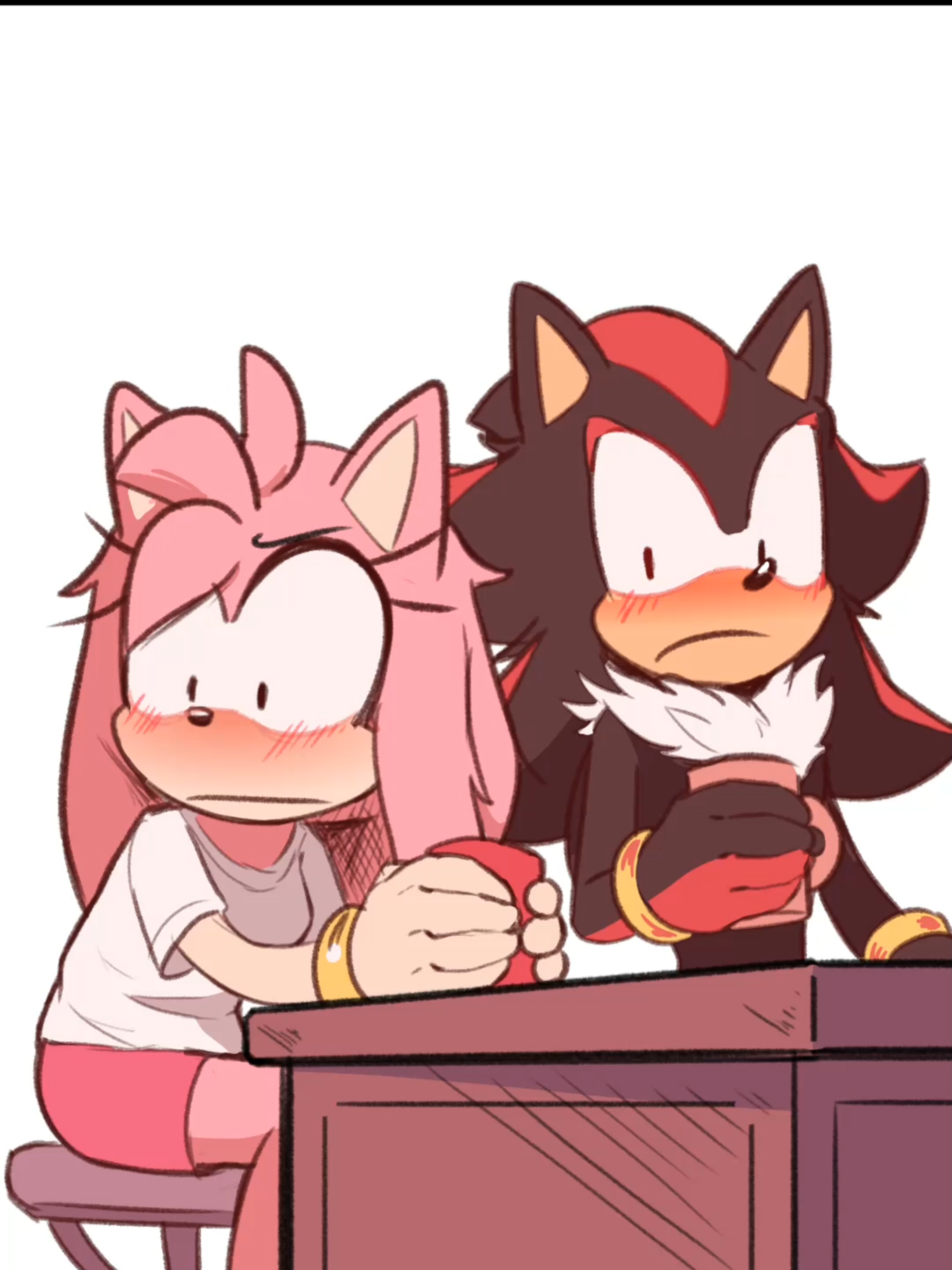 kids and their innocence #shadamy💖🖤 #shadamy #shadowthehedgehog #amyrose #sonic #mariarose