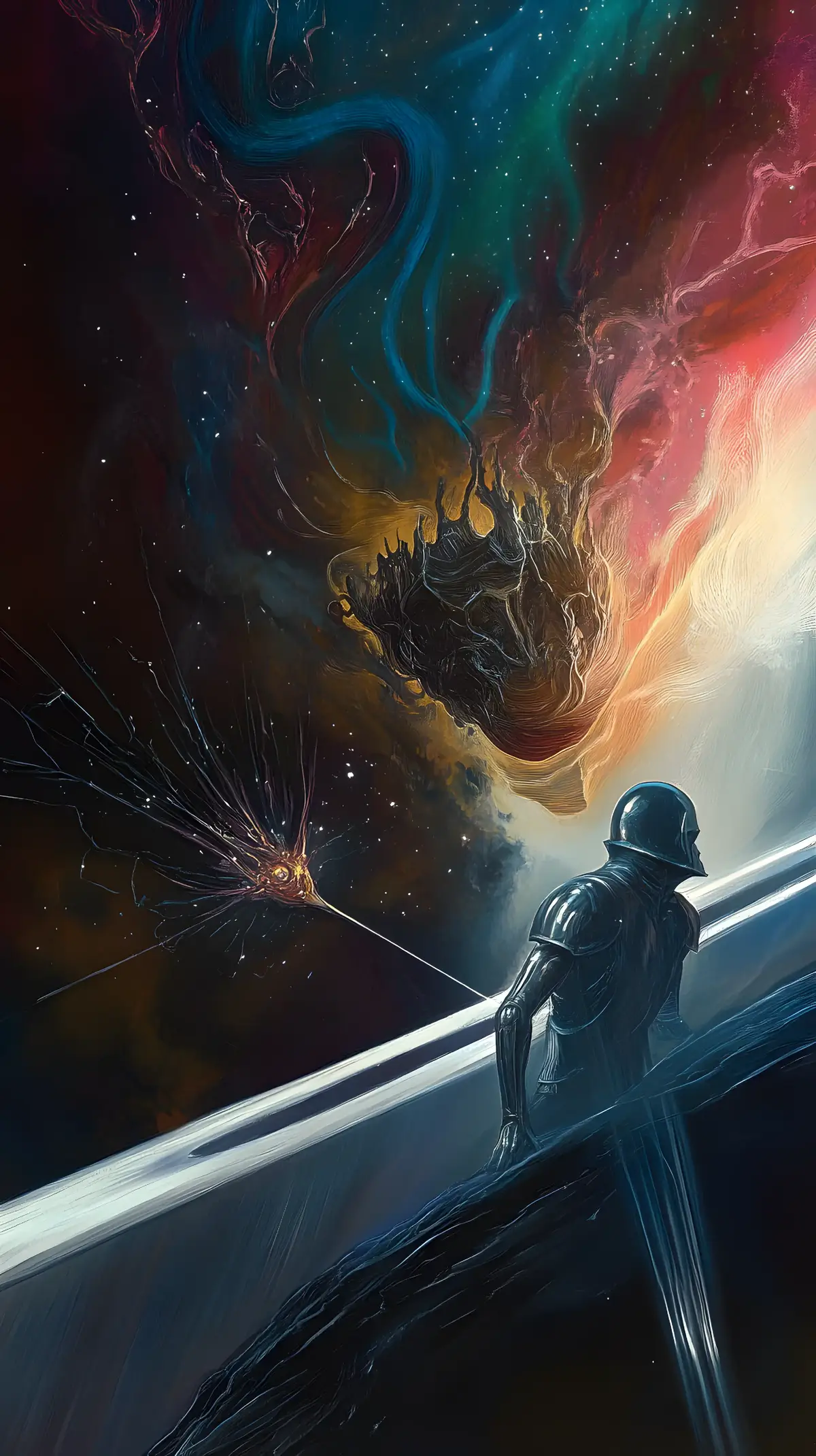 #space #darkfantasy #fantasy #wallpaper #midjourney #knight #galaxy #fiction #dark #ded #fantasyeyes 