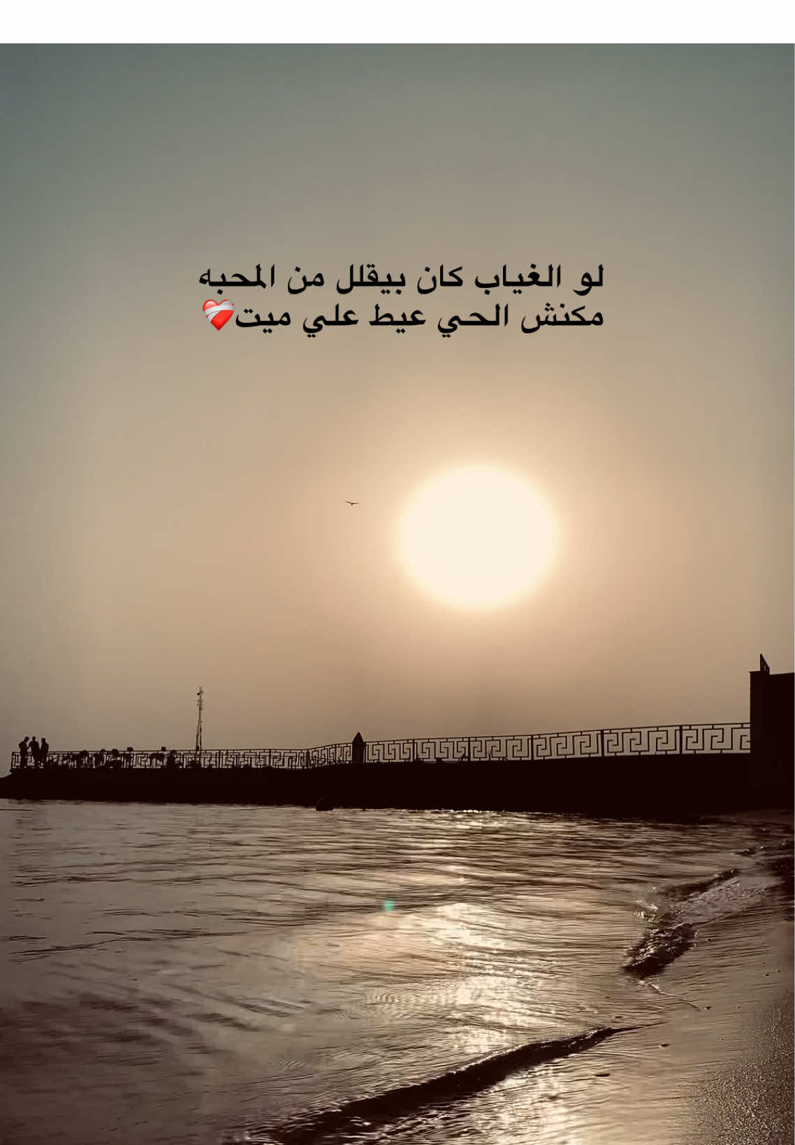 لو الغياب كان بيقلل من المحبه مكنش الحي عيط علي ميت❤️‍🩹 #حسين_الجسمي #بحبك_وحشتيني #حزين #اسماعيليه #نمره_٦ #شط 