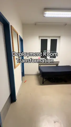 When you’re deployed but still gotta decorate your barracks room 😭 #military #army #barracks #deployment #rotation #transformation 