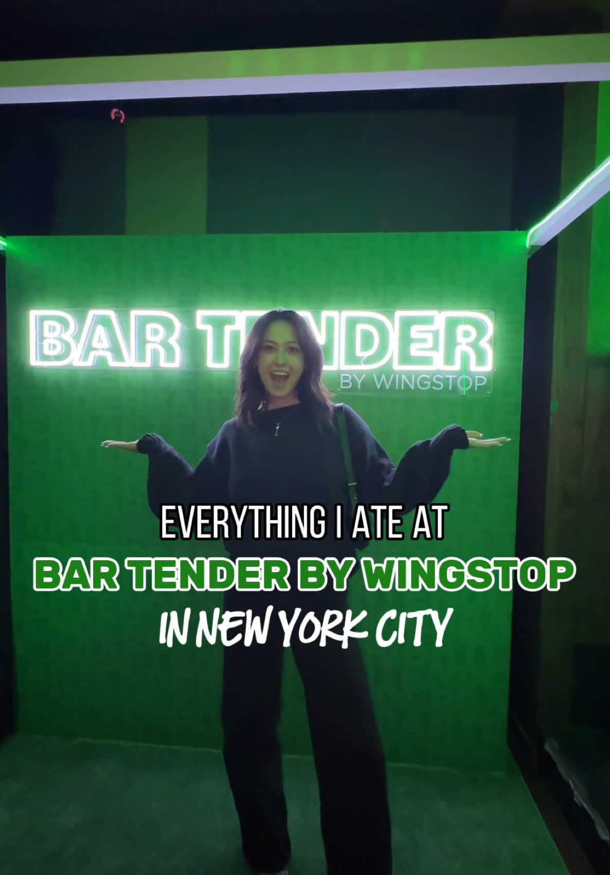 Everything I ate at Bar Tender by @Wingstop 💚 #WingstopPartner 