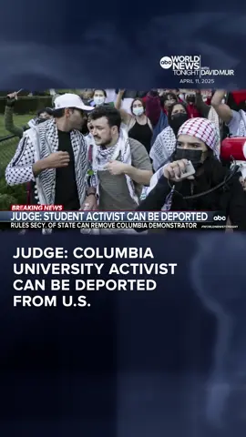 A federal judge ruled that former Columbia Univ. grad student Mahmoud Khalil can be deported from the U.S. It comes as another federal judge expressed frustration over the government's lack of answers regarding the status of a Maryland man who was deported to El Salvador in error. Pierre Thomas reports.